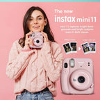 Fujifilm Instax Mini 11 Camera - Blush Pink Bundle