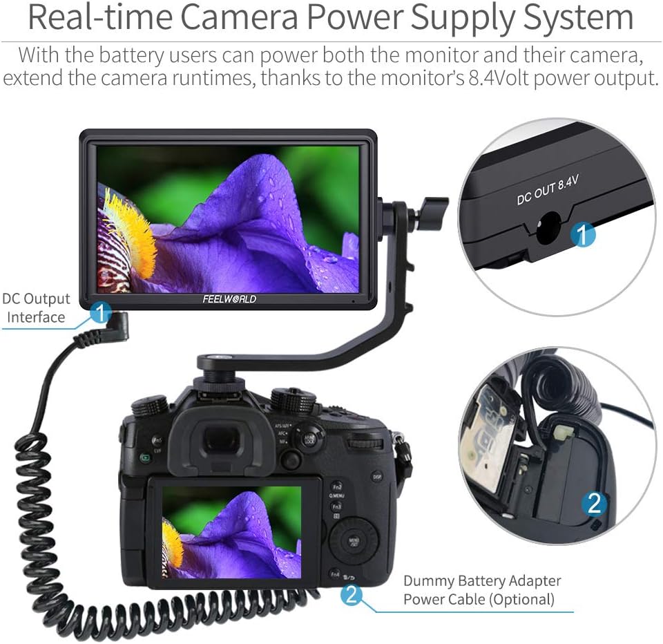 FEELWORLD FW572-US 6 inch Camera Field Monitor - 4K HDMI