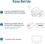 TP-Link TG-3468 Gigabit Ethernet PCIe Network Adapter