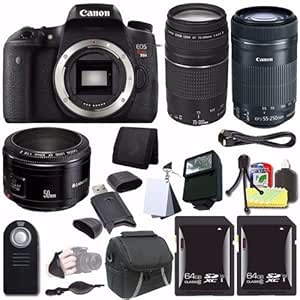 Canon 0020C001-24 EOS Rebel T6s DSLR Lens Bundle