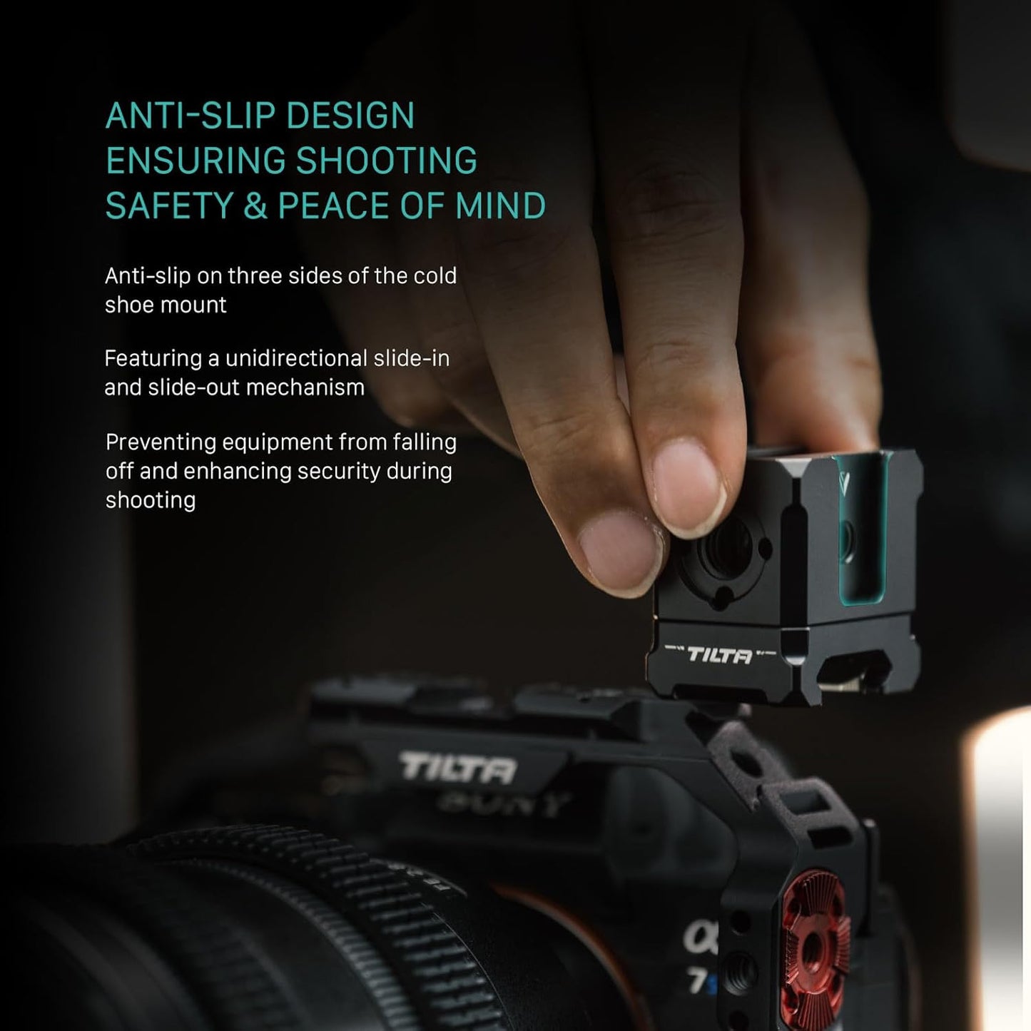Tilta TA-CMB-B Multi-Functional Cold Shoe Mounting Bracket Black