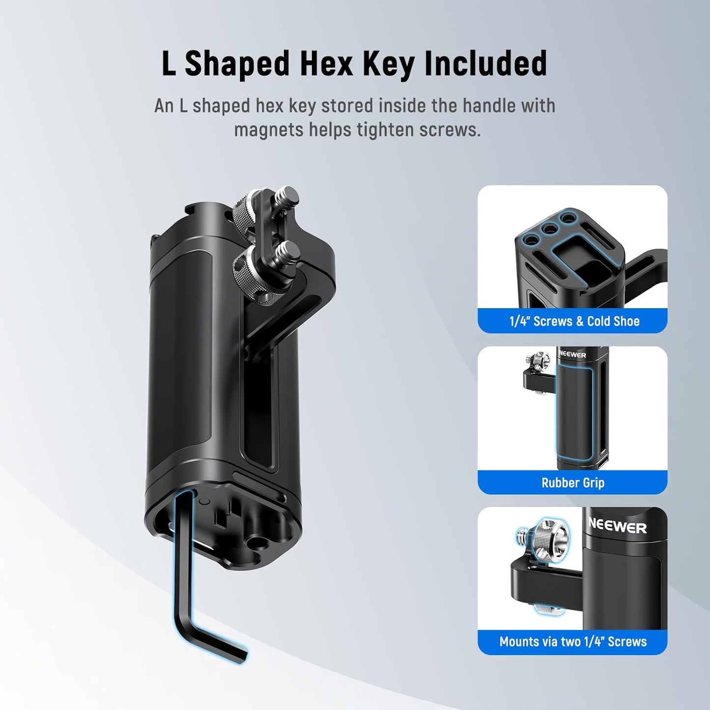 Neewer 10102481 Camera Side Handle Grip Adjustable