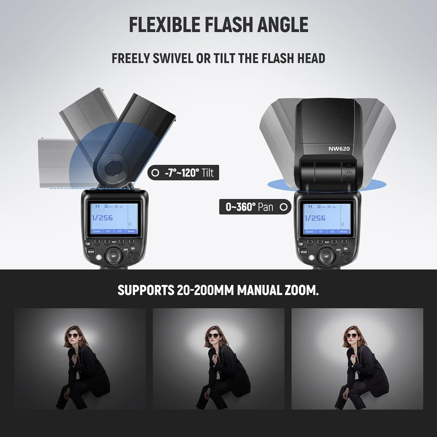 Neewer 10102074 NW620 Speedlite Flash GN60