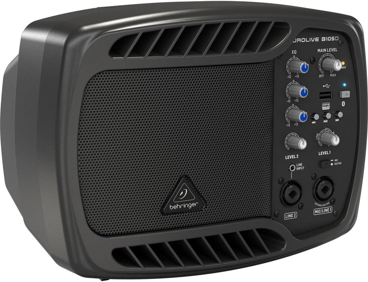 Behringer B105D 50W Powered Monitor Speaker Bluetooth MP3