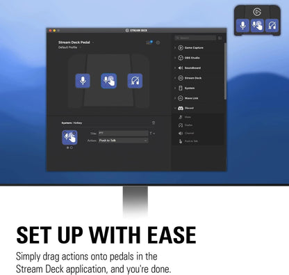 Elgato Stream Deck Pedal Hands-Free Controller Renewed