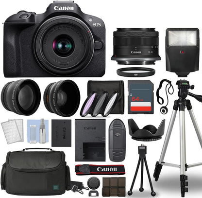 Canon 6052C002 EOS R100 Mirrorless Camera Kit 18-45mm