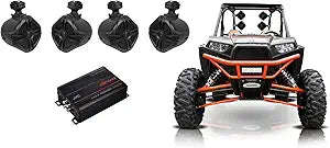 JVC KS-DR1004D Marine Amplifier RZR Speaker Bundle