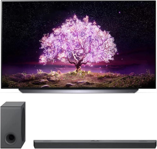 LG E90LGOLED77C1PUB 77" 4K OLED TV Bundle