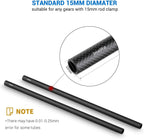 SmallRig 851 15mm Carbon Fiber Rods 12 Inch