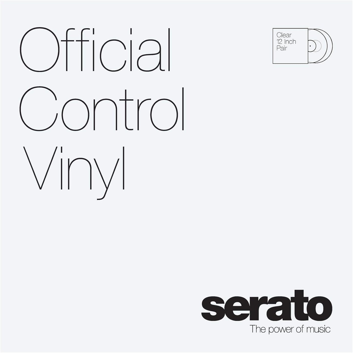 Serato SCV-PS-CLE-OV Control Vinyl 12" Clear Pair