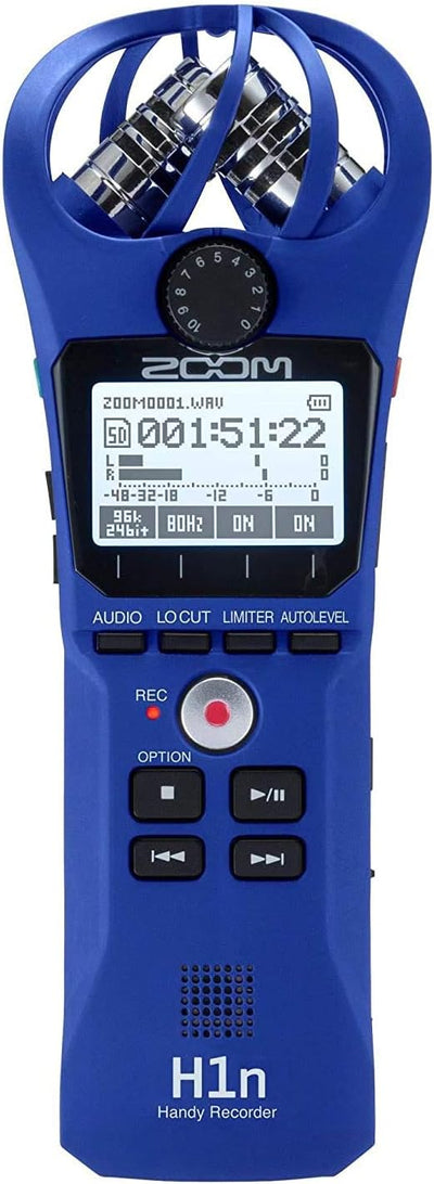 Zoom H1n Handy Recorder Blue - Portable Audio