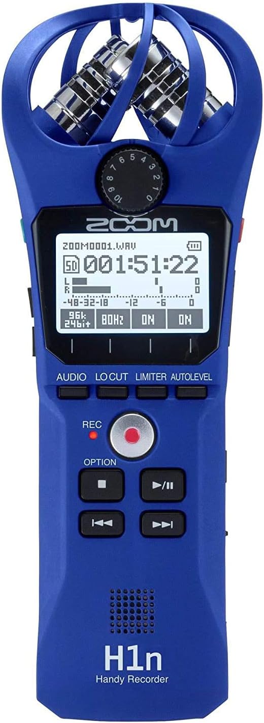 Zoom H1n Handy Recorder Blue - Portable Audio