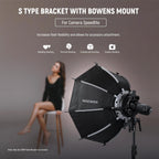 Neewer 10103058 S-Type Bowens Mount Speedlite Bracket
