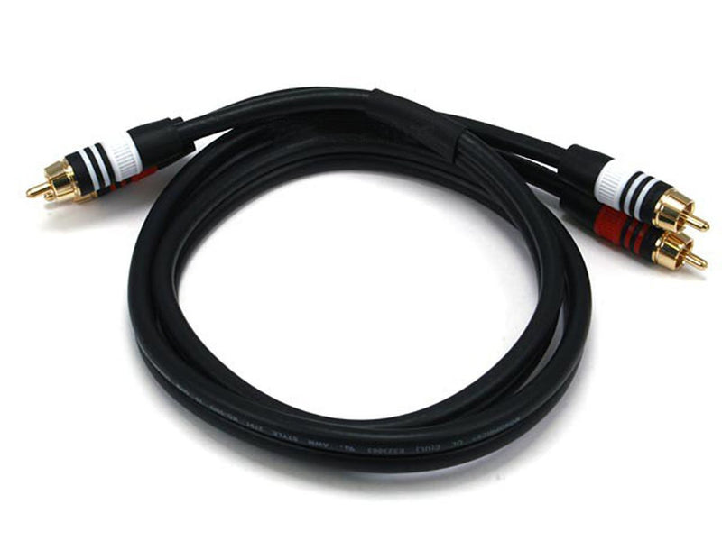 Monoprice 102869 RCA Audio Cable 3ft Premium 2-Channel — main product image