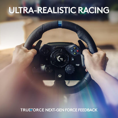 Logitech G G923 TRUEFORCE Racing Wheel & HyperX Headset Bundle