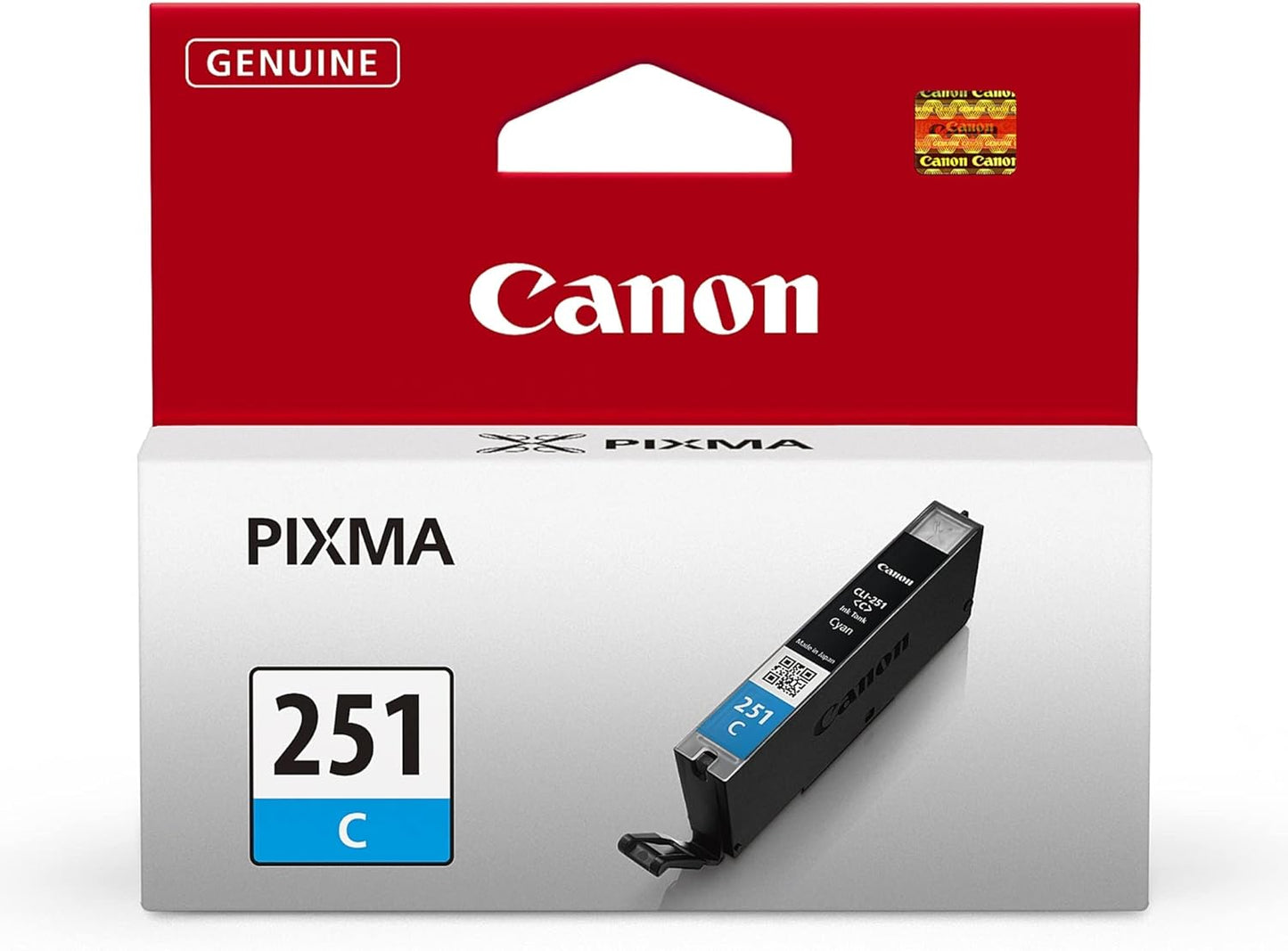 Canon 6514B001 CLI-251 Cyan Ink Cartridge - Compatible Printers