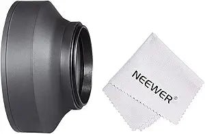 Neewer 10083959@@##1 72MM Collapsible Rubber Lens Hood & Cloth — main product image