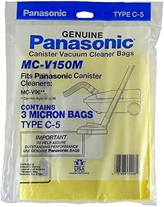 Panasonic MC-V150M Canister Vacuum Bags 3-Pack