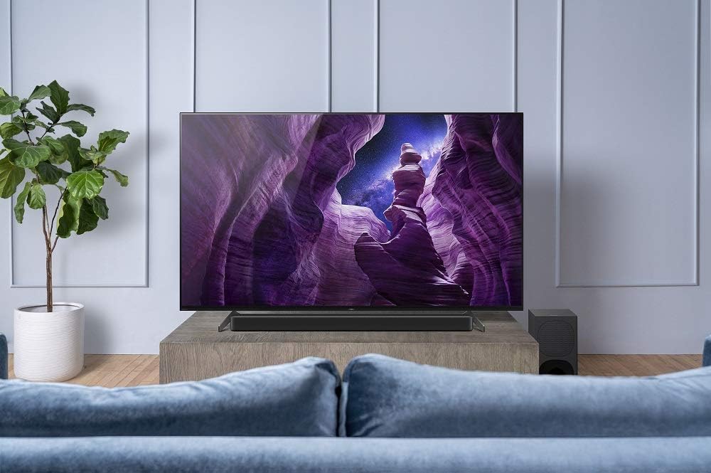 Sony A8H 65" 4K OLED TV with HT-G700 Soundbar