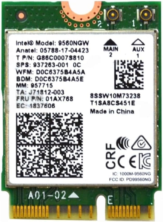 Intel 9560NGW Wireless-AC 9560 Bluetooth 5.1 WiFi Card
