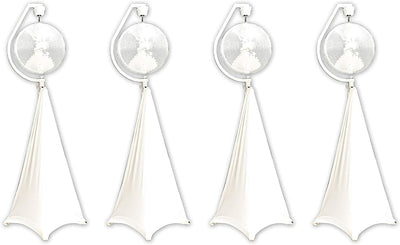 Eliminator Lighting DECOR MBSK Rotating Mirror Disco Ball Stand 4-Pack