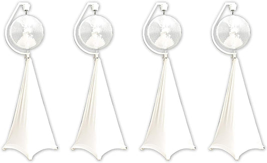 Eliminator Lighting DECOR MBSK Rotating Mirror Disco Ball Stand 4-Pack