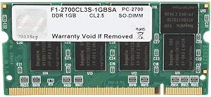 G.Skill F1-2700CL3S-1GBSA 1GB DDR SODIMM Laptop Memory — main product image