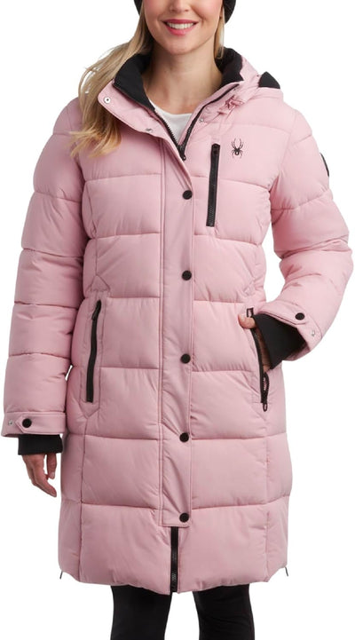 Spyder Long Puffer Insulated Windbreaker Women's Jacket