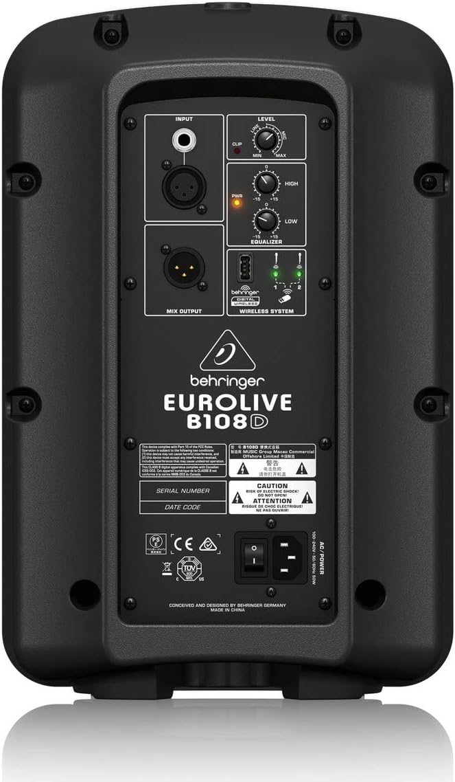 Behringer B108D 300-Watt Powered Loudspeaker