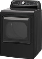 LG DLEX3900B 7.3 cu. ft. Electric Dryer: Steam, Black Steel