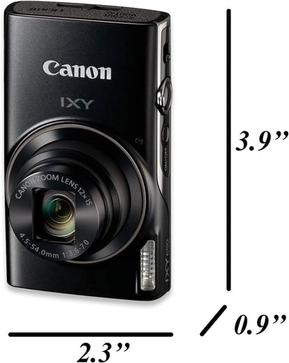 Canon ELPH 360 / IXY 650 Point & Shoot Camera Bundle (Renewed)