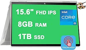 HP ENVY x360 15 i5 1TB SSD Touchscreen 2-in-1 Laptop — main product image