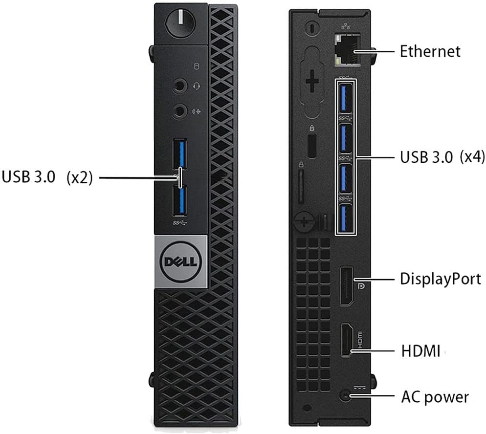 Dell OptiPlex 7040 Mini PC Dual Monitor i7 32GB/1TB SSD (Renewed)
