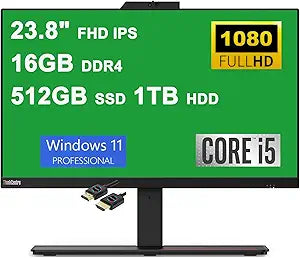 Lenovo ThinkCentre M90a AIO Desktop i5 16GB 512GB SSD — main product image