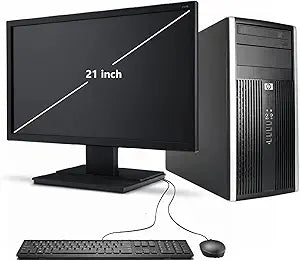 HP 6200 TW Pro Tower PC Bundle (Renewed)