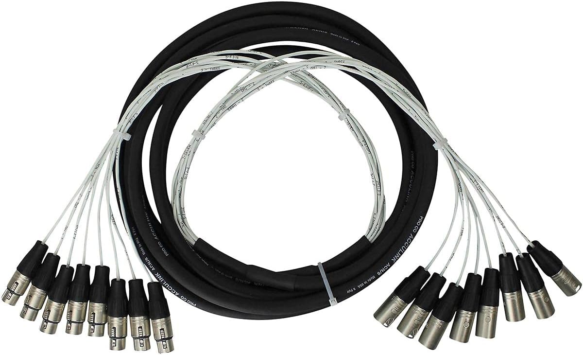 Pro Co Sound 4334426018 MT8XFXM-5 XLR Snake Cable
