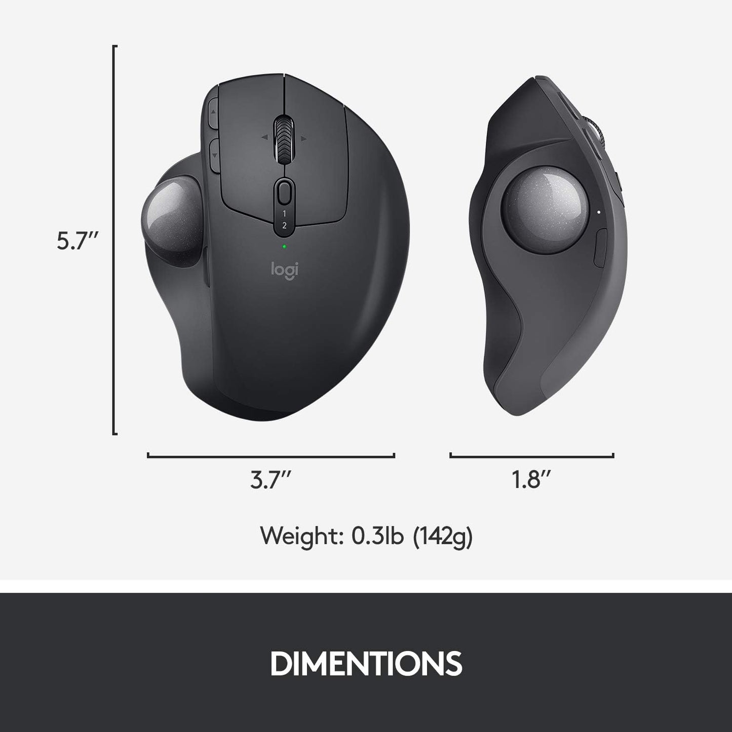 Logitech 910-005177 MX Ergo Wireless Trackball Mouse