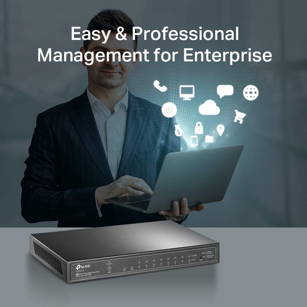 TP-Link TL-SG2210P 8-Port Gigabit Smart Managed PoE Switch
