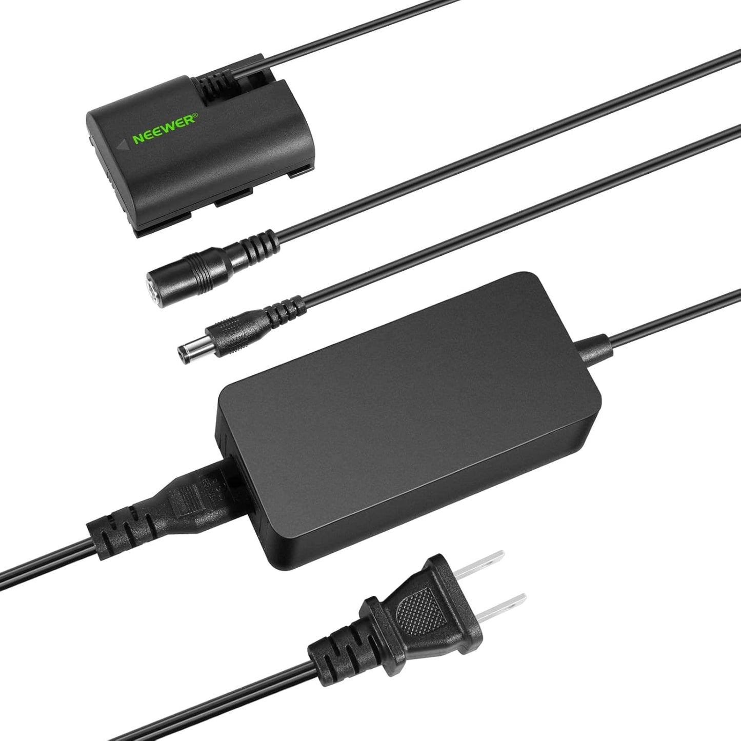 Neewer 10101747 LP-E6 Dummy Battery AC Adapter