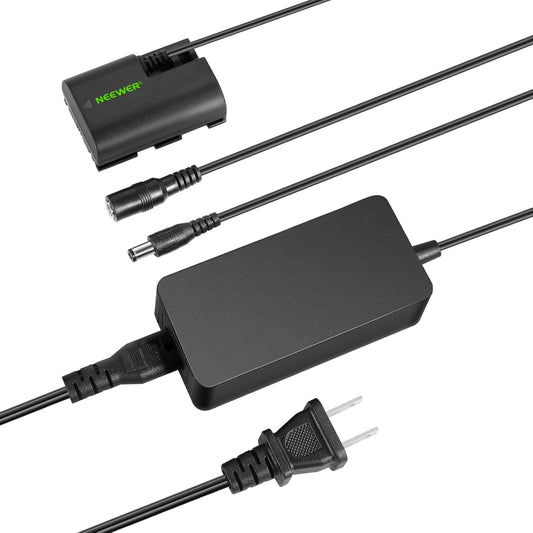 Neewer 10101747 LP-E6 Dummy Battery AC Adapter