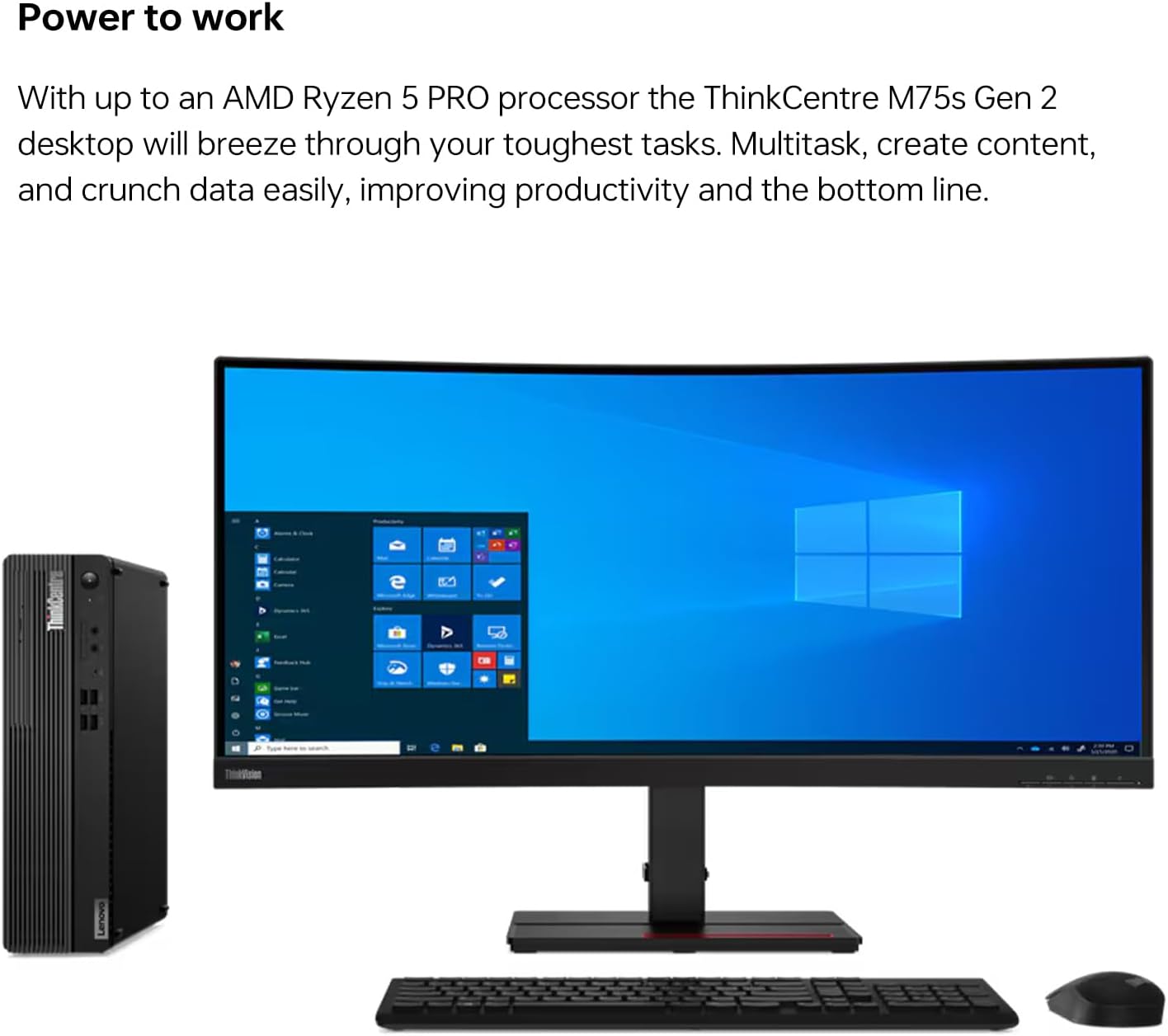Lenovo 10U5 ThinkCentre Ryzen 5 Pro Desktop 512GB SSD