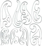 Westcott FC-8 French Curve Template Set (8-Piece)