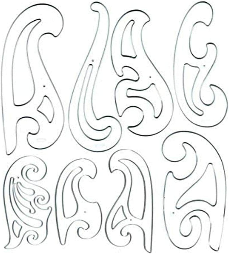 Westcott FC-8 French Curve Template Set (8-Piece) — main product image