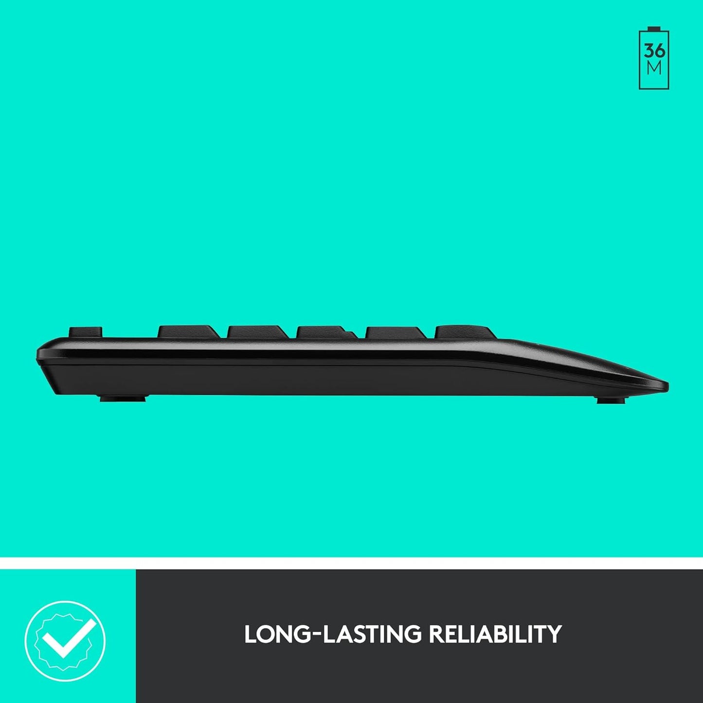 Logitech MK345 Wireless Keyboard and Mouse Renewed Combo
