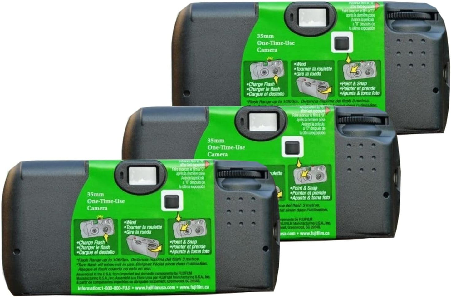 Fujifilm QuickSnap Flash 400 Disposable Camera 3-Pack