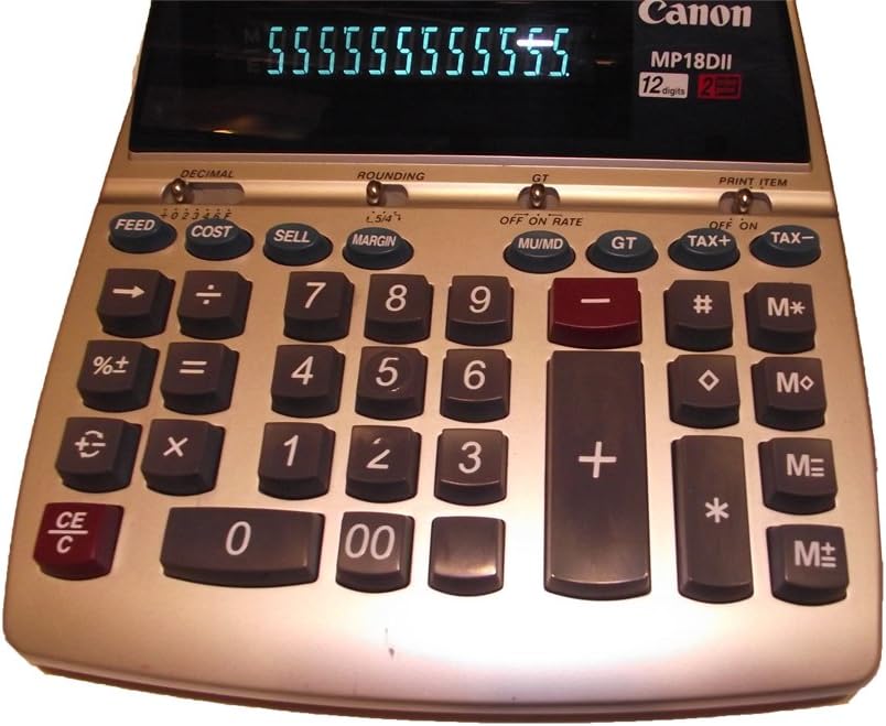 Canon MP18D II 12-Digit Printing Calculator