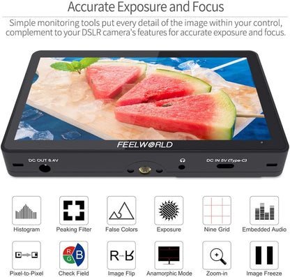 FEELWORLD F5 Pro V4 6" Touch Screen Camera Monitor
