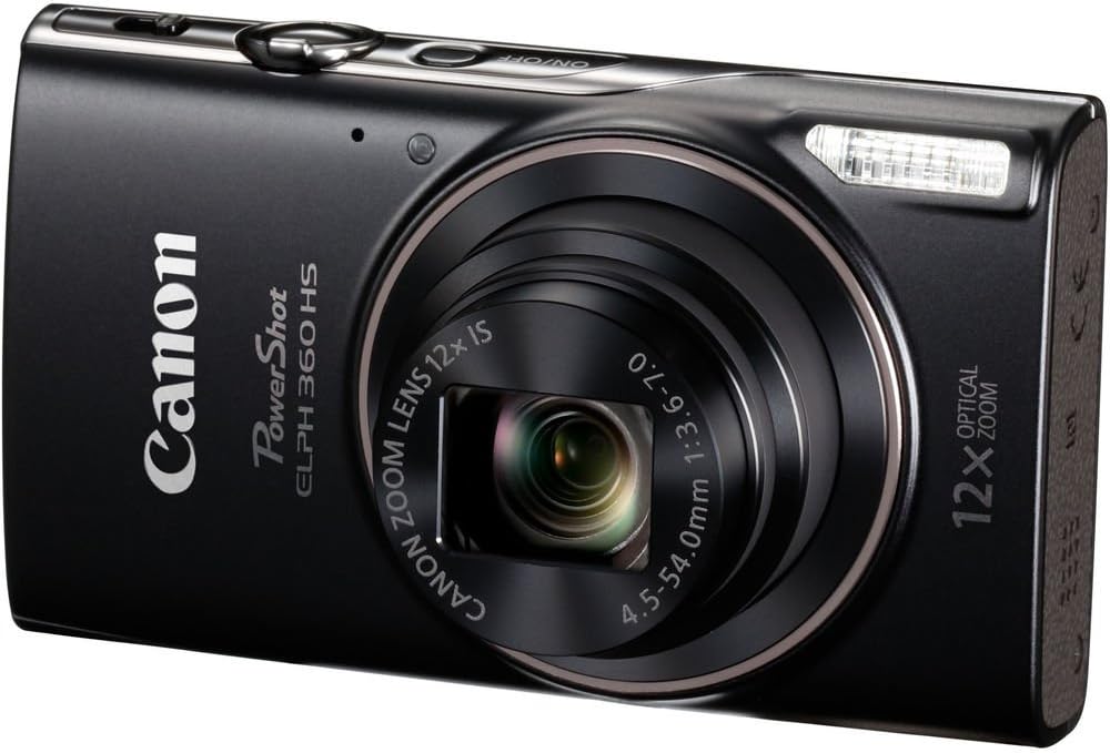 Canon 1075C001 PowerShot ELPH 360 HS Camera Bundle Renewed