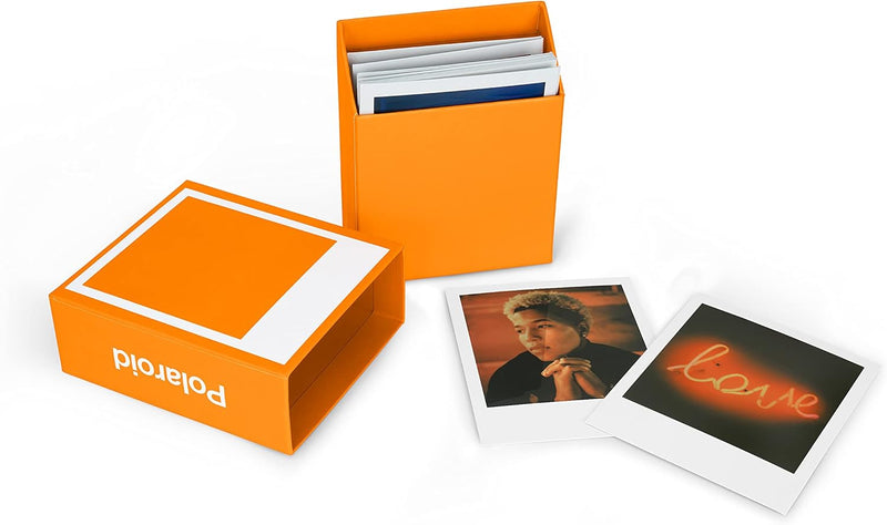 Polaroid 6118 Photo Storage Box - Orange, Fits 40 Photos — main product image
