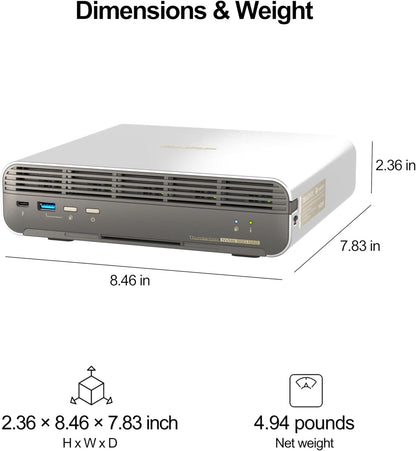 QNAP TBS-h574TX-i3 Thunderbolt 4 All-Flash NASbook
